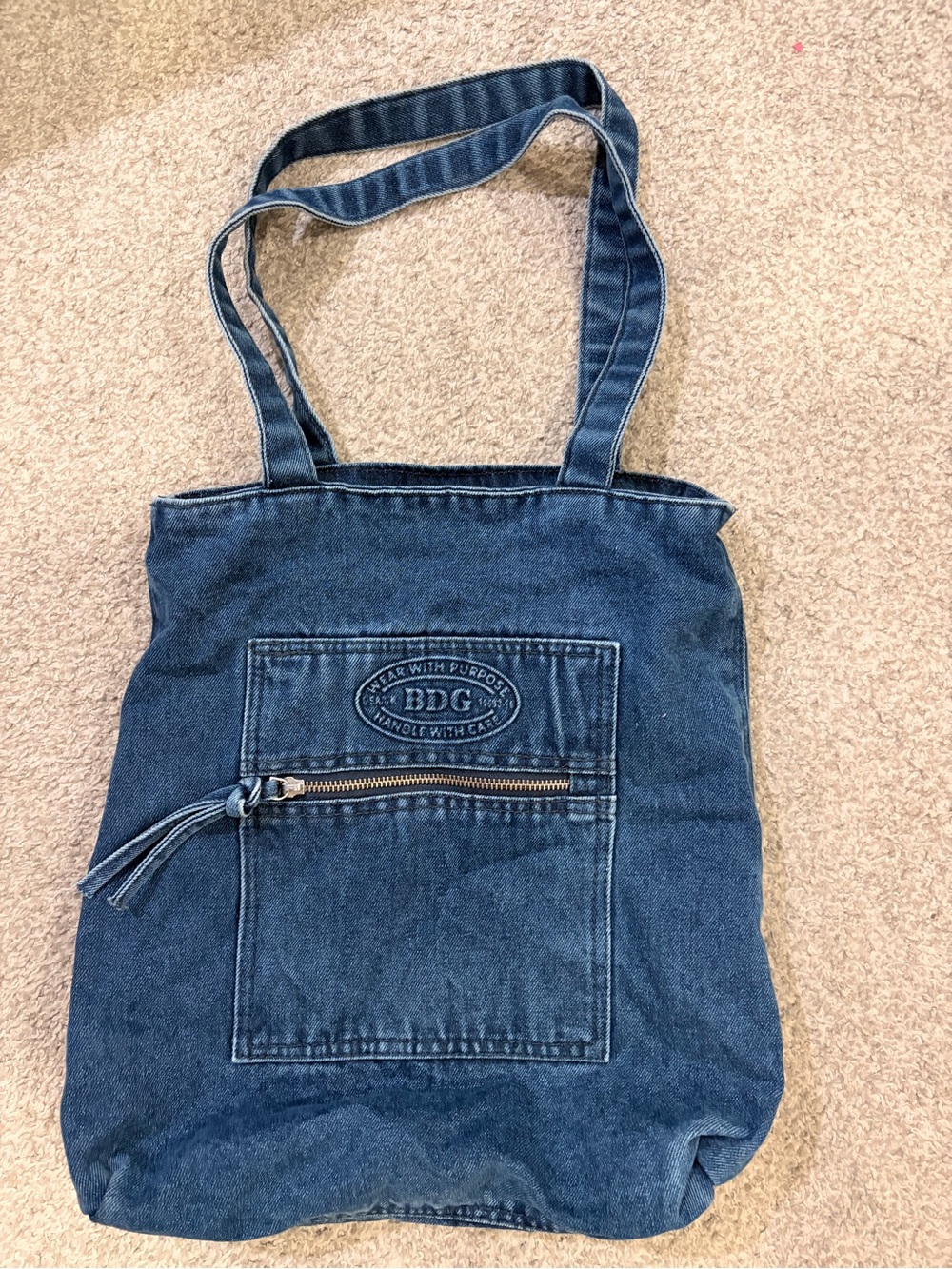 BDG denim tote bag